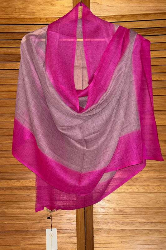 Onion Pink and Magenta Ombre Stole