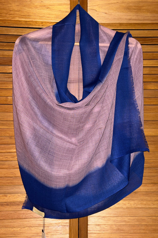 Onion Pink and Blue Ombre Stole