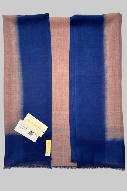 Onion Pink and Blue Ombre Stole