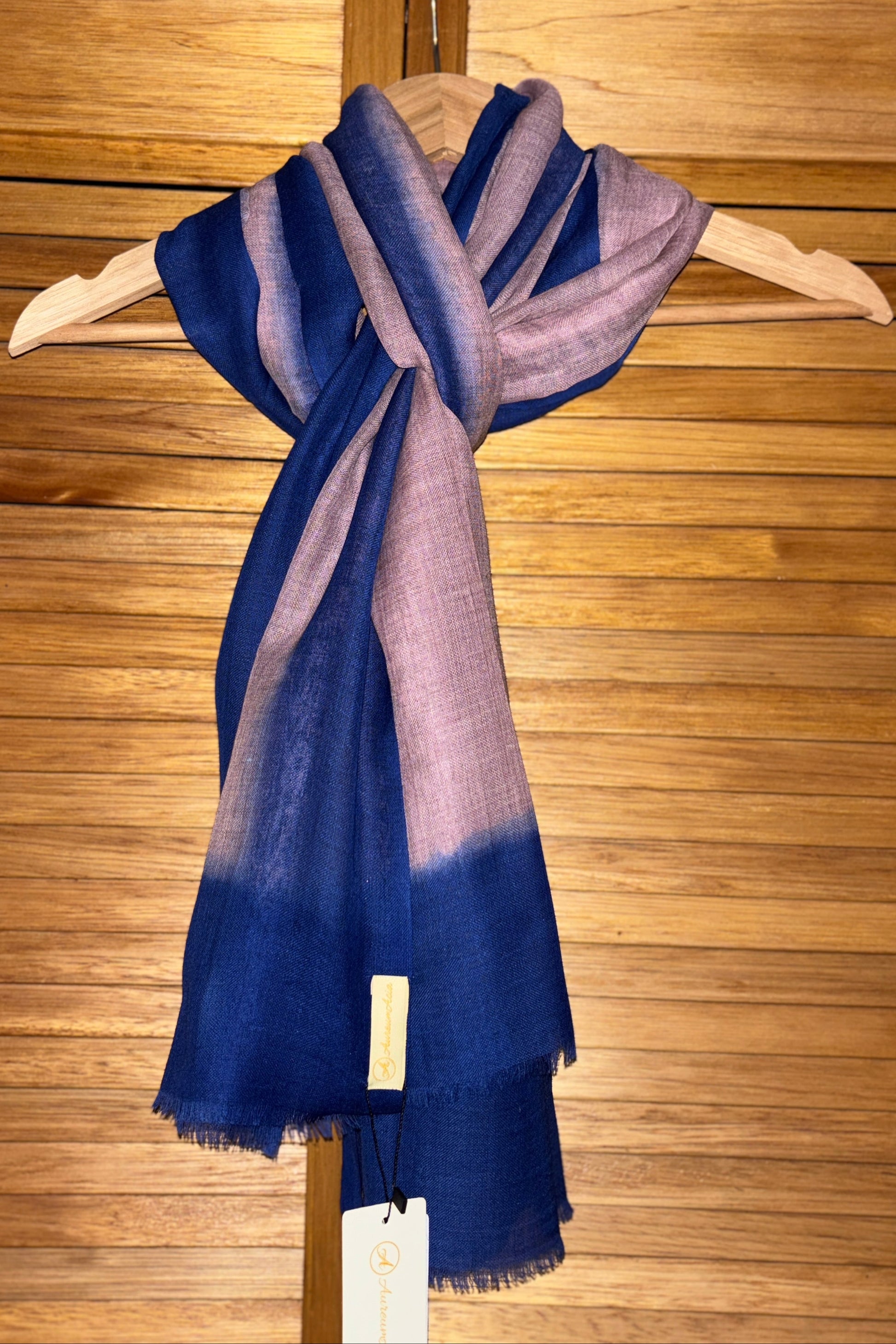 Onion Pink and Blue Ombre Stole