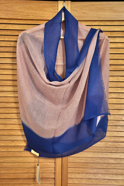 Onion Pink and Blue Ombre Stole