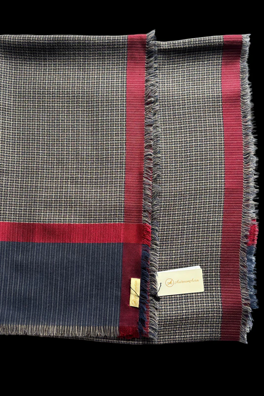 Silk, Wool and Cashmere scarf AureumAcia