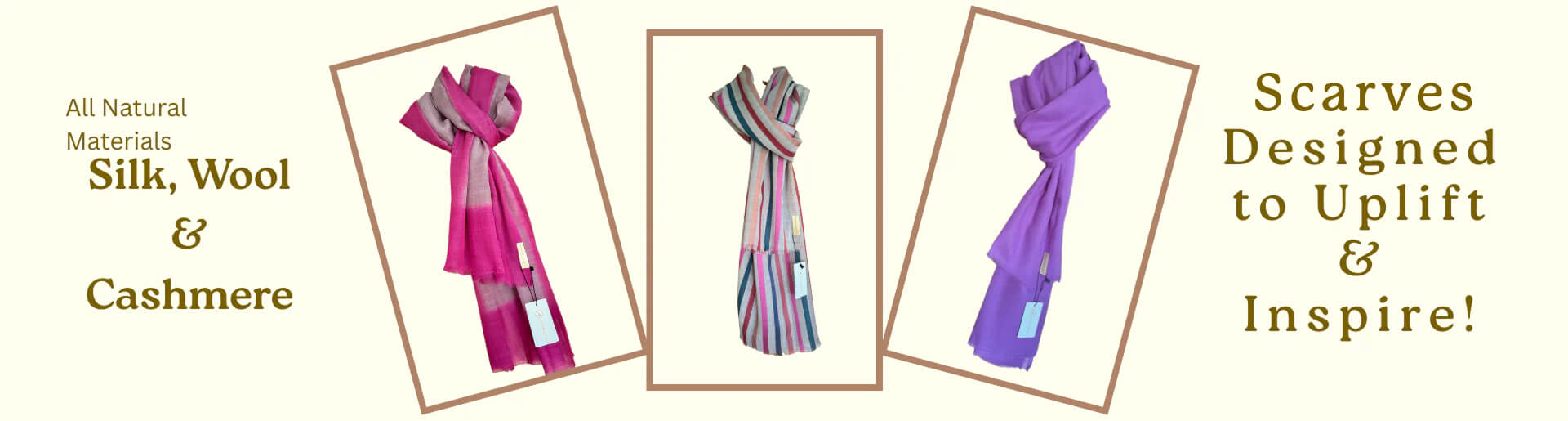 Silk, Wool and Cashmere scarf AureumAcia